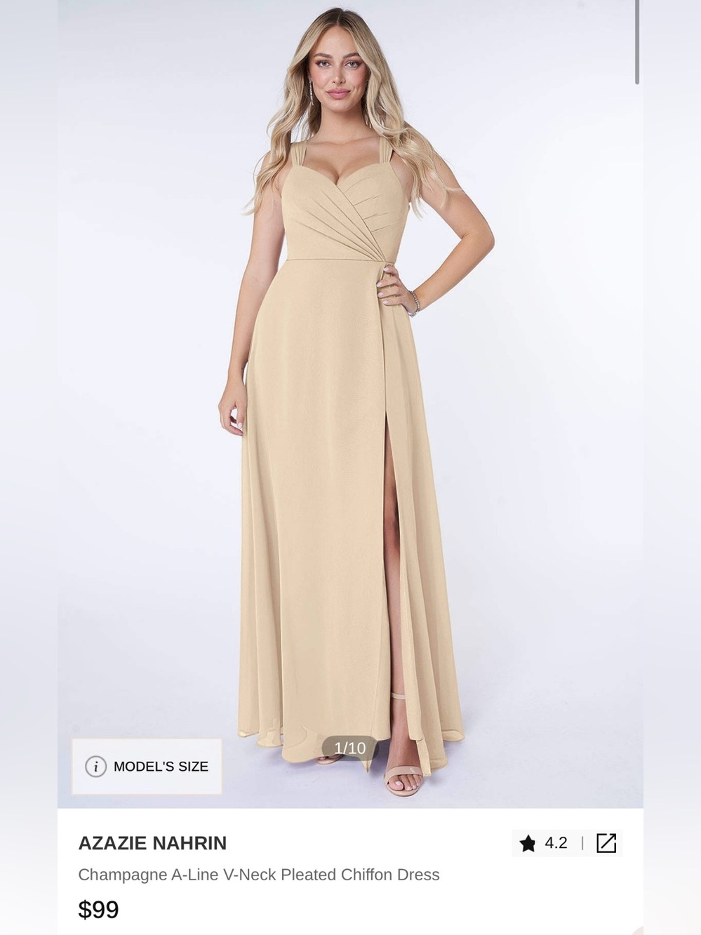 Azazie Nahrin Bridesmaid Dress